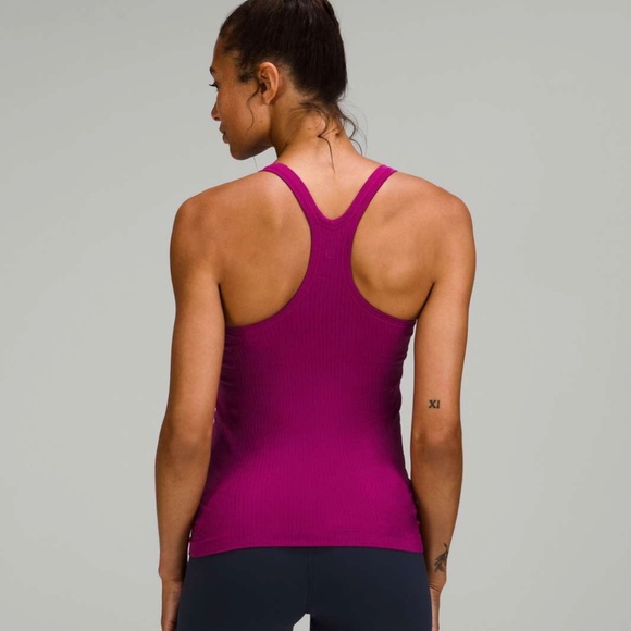 Lululemon Ebb to Street Fuchsia Tank Top Size 6 - Picture 3 of 8